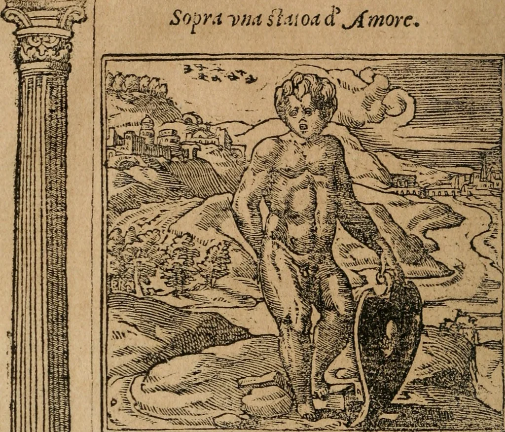 An illustration from Diverse imprese accomodate a diuerse moralità : con versi che i loro significati dichiarano : Tratte da gli Emblemi dell' Alciato, 1549, leaf 81