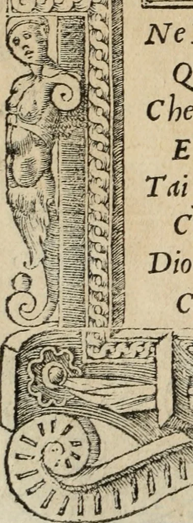 An illustration from Diverse imprese accomodate a diuerse moralità : con versi che i loro significati dichiarano : Tratte da gli Emblemi dell' Alciato, 1549, leaf 9