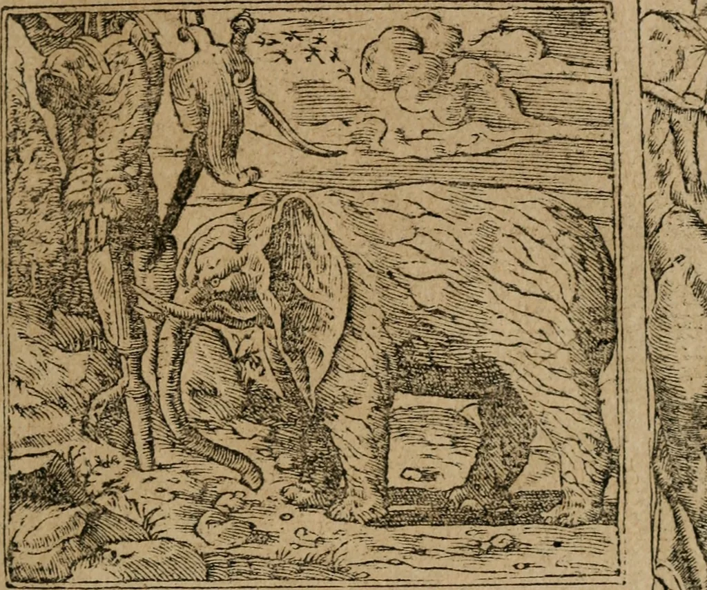An illustration from Diverse imprese accomodate a diuerse moralità : con versi che i loro significati dichiarano : Tratte da gli Emblemi dell' Alciato, 1549, leaf 90