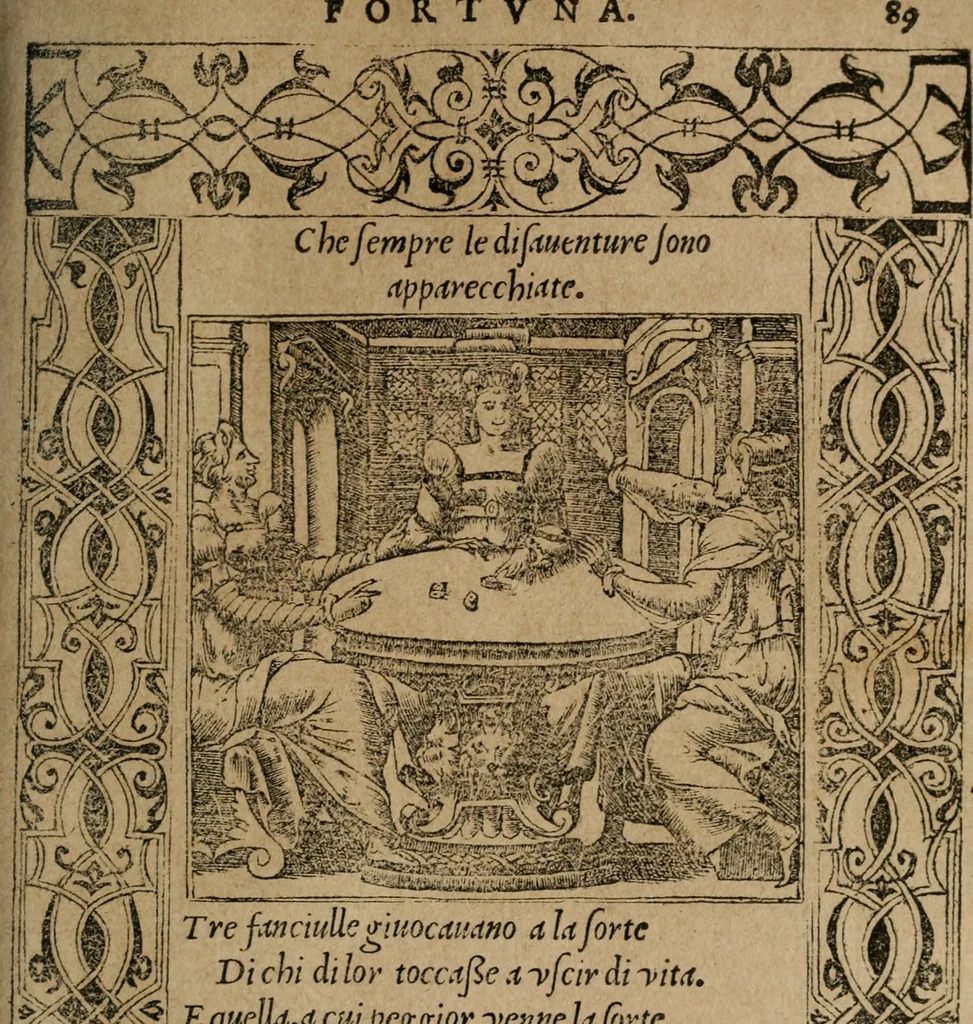 An illustration from Diverse imprese accomodate a diuerse moralità : con versi che i loro significati dichiarano : Tratte da gli Emblemi dell' Alciato, 1549, leaf 92