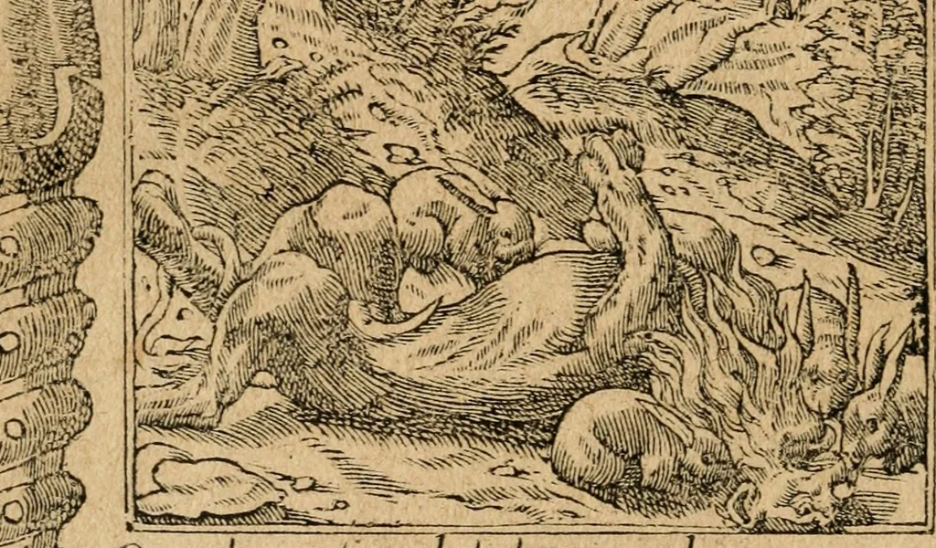 An illustration from Diverse imprese accommodate a diuerse moralità : con versi che i loro significati dichiarano : tratte da gli emblemi dell'Alciato, 1549, leaf 103