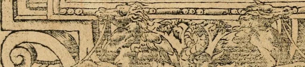 An illustration from Diverse imprese accommodate a diuerse moralità : con versi che i loro significati dichiarano : tratte da gli emblemi dell'Alciato, 1549, leaf 105