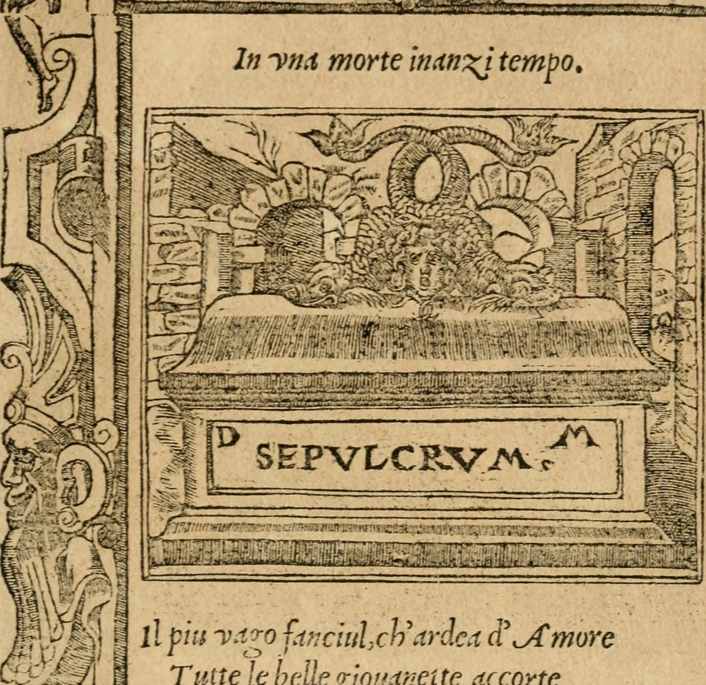 An illustration from Diverse imprese accommodate a diuerse moralità : con versi che i loro significati dichiarano : tratte da gli emblemi dell'Alciato, 1549, leaf 106