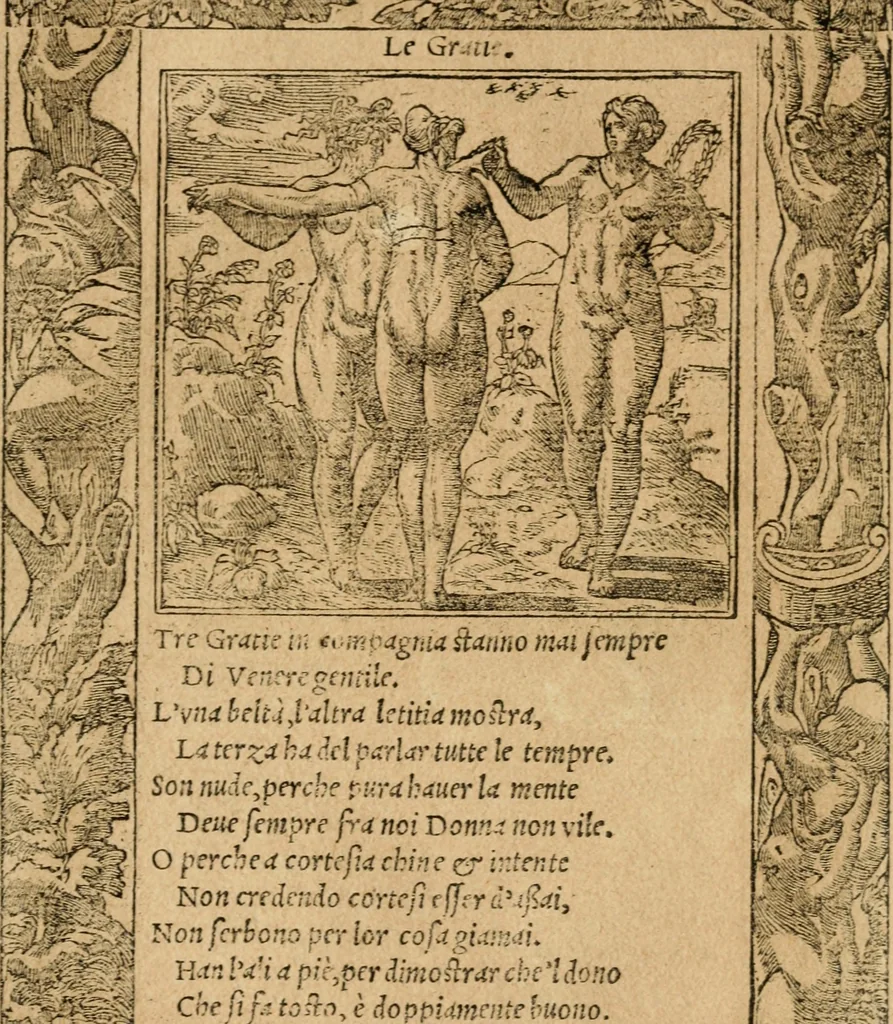 An illustration from Diverse imprese accommodate a diuerse moralità : con versi che i loro significati dichiarano : tratte da gli emblemi dell'Alciato, 1549, leaf 110