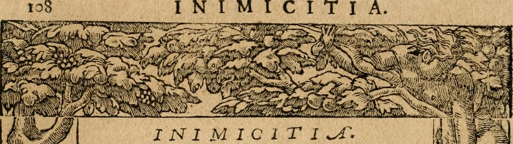 An illustration from Diverse imprese accommodate a diuerse moralità : con versi che i loro significati dichiarano : tratte da gli emblemi dell'Alciato, 1549, leaf 111