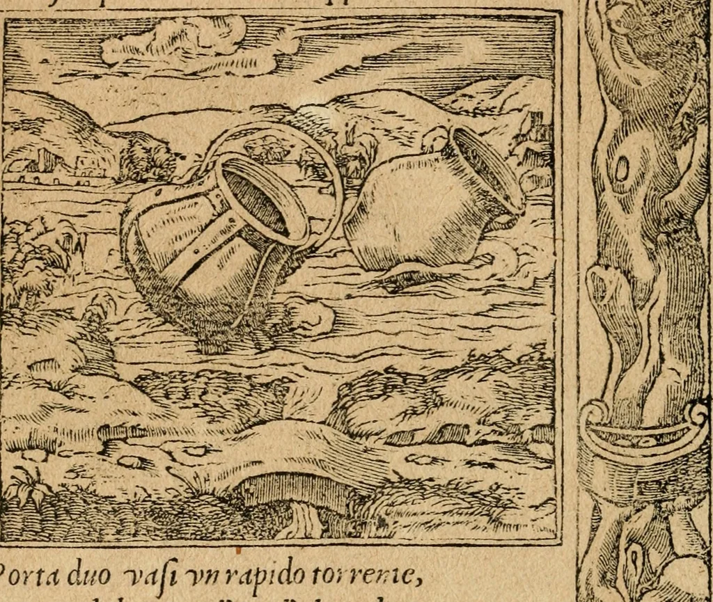 An illustration from Diverse imprese accommodate a diuerse moralità : con versi che i loro significati dichiarano : tratte da gli emblemi dell'Alciato, 1549, leaf 111