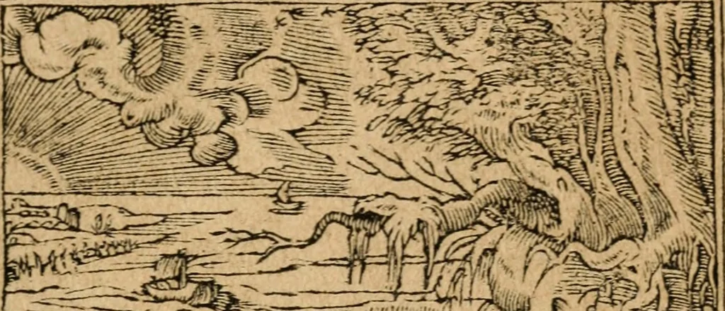 An illustration from Diverse imprese accommodate a diuerse moralità : con versi che i loro significati dichiarano : tratte da gli emblemi dell'Alciato, 1549, leaf 112