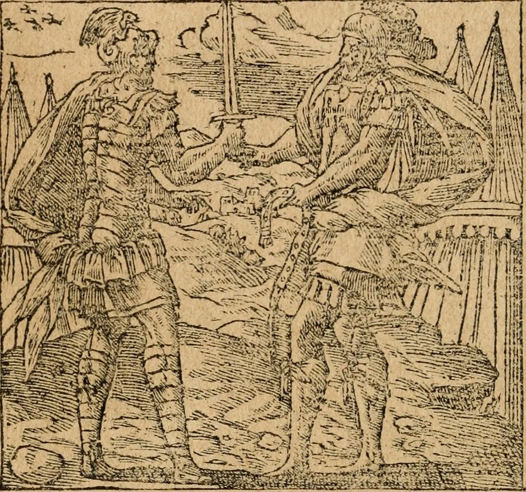 An illustration from Diverse imprese accommodate a diuerse moralità : con versi che i loro significati dichiarano : tratte da gli emblemi dell'Alciato, 1549, leaf 113