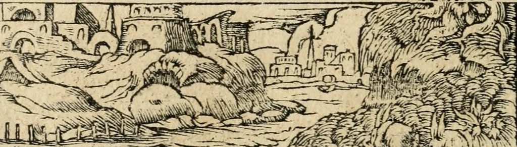 An illustration from Diverse imprese accommodate a diuerse moralità : con versi che i loro significati dichiarano : tratte da gli emblemi dell'Alciato, 1549, leaf 117