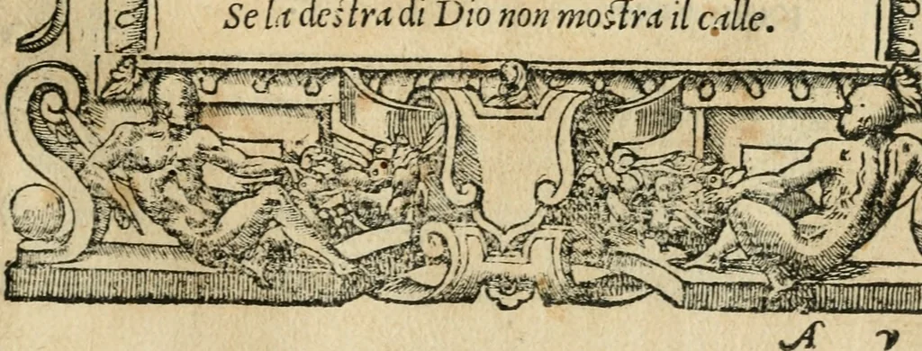 An illustration from Diverse imprese accommodate a diuerse moralità : con versi che i loro significati dichiarano : tratte da gli emblemi dell'Alciato, 1549, leaf 12