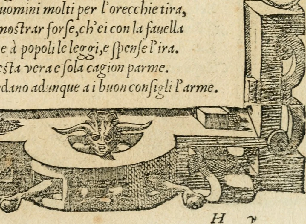 An illustration from Diverse imprese accommodate a diuerse moralità : con versi che i loro significati dichiarano : tratte da gli emblemi dell'Alciato, 1549, leaf 124