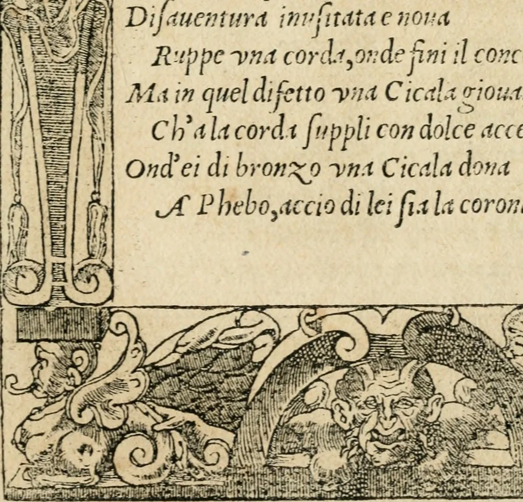 An illustration from Diverse imprese accommodate a diuerse moralità : con versi che i loro significati dichiarano : tratte da gli emblemi dell'Alciato, 1549, leaf 126