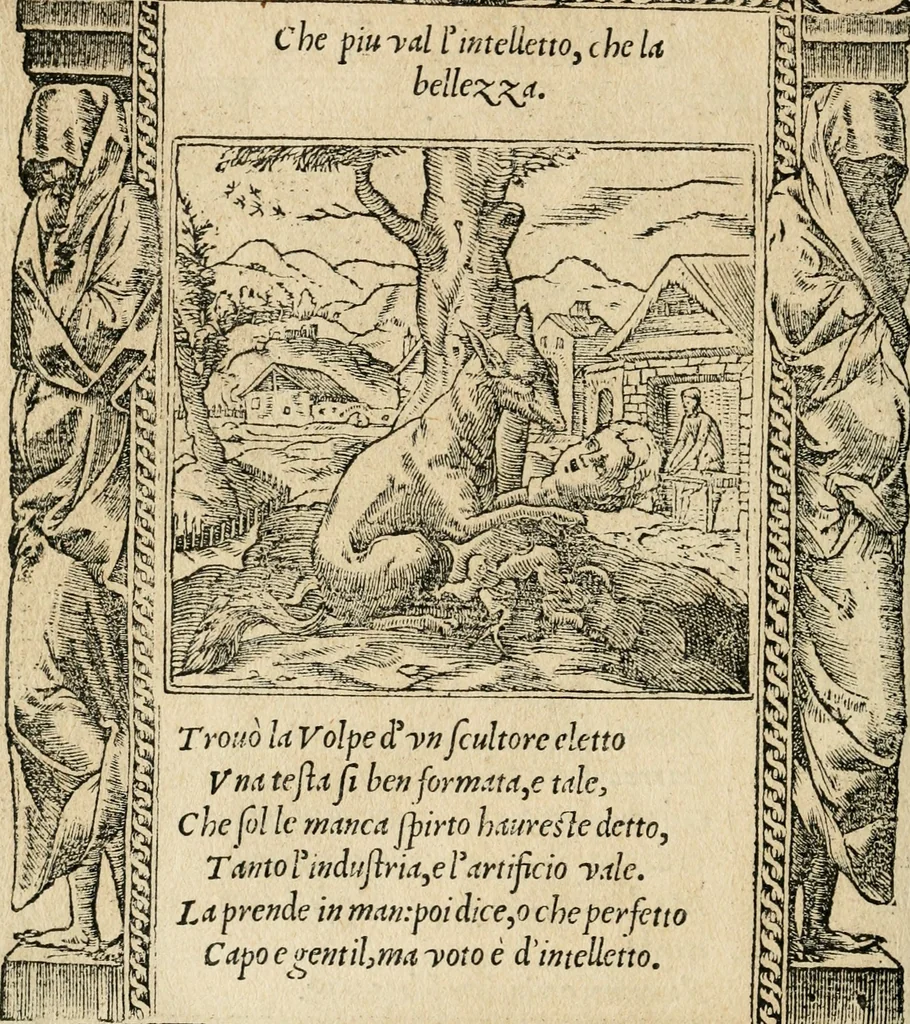An illustration from Diverse imprese accommodate a diuerse moralità : con versi che i loro significati dichiarano : tratte da gli emblemi dell'Alciato, 1549, leaf 129