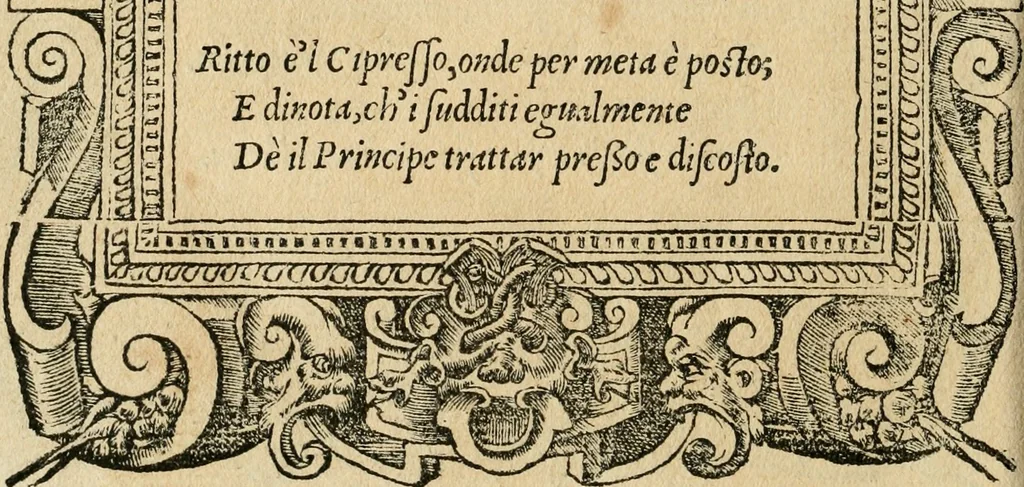 An illustration from Diverse imprese accommodate a diuerse moralità : con versi che i loro significati dichiarano : tratte da gli emblemi dell'Alciato, 1549, leaf 137