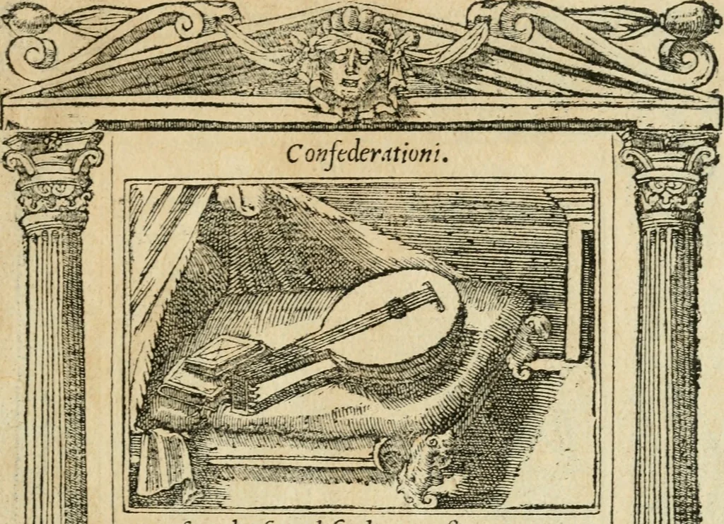 An illustration from Diverse imprese accommodate a diuerse moralità : con versi che i loro significati dichiarano : tratte da gli emblemi dell'Alciato, 1549, leaf 14