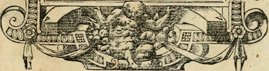 An illustration from Diverse imprese accommodate a diuerse moralità : con versi che i loro significati dichiarano : tratte da gli emblemi dell'Alciato, 1549, leaf 16