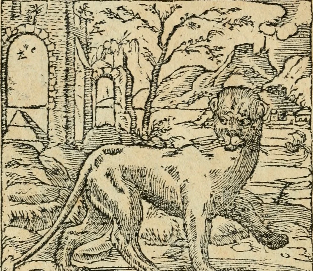 An illustration from Diverse imprese accommodate a diuerse moralità : con versi che i loro significati dichiarano : tratte da gli emblemi dell'Alciato, 1549, leaf 17