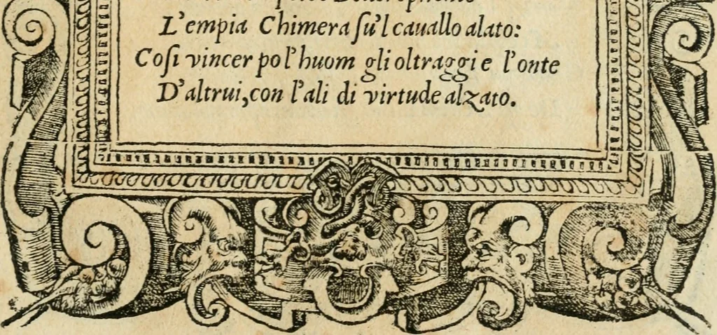 An illustration from Diverse imprese accommodate a diuerse moralità : con versi che i loro significati dichiarano : tratte da gli emblemi dell'Alciato, 1549, leaf 18