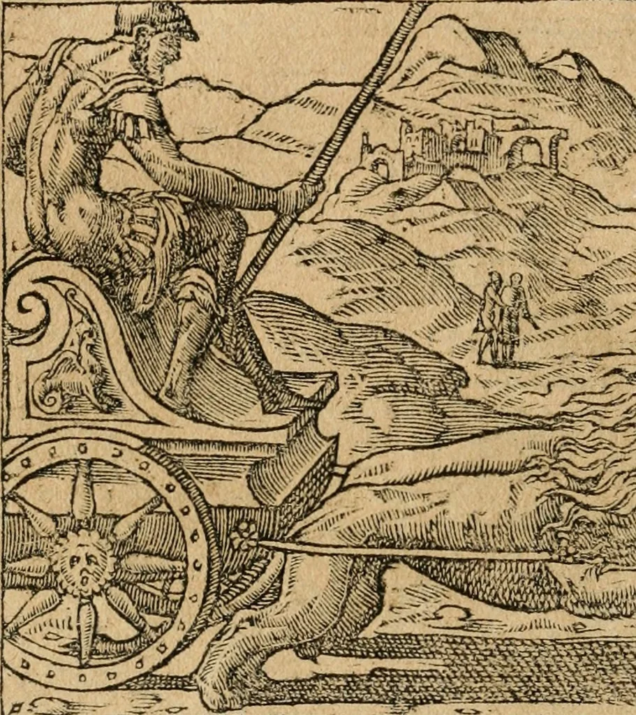 An illustration from Diverse imprese accommodate a diuerse moralità : con versi che i loro significati dichiarano : tratte da gli emblemi dell'Alciato, 1549, leaf 33