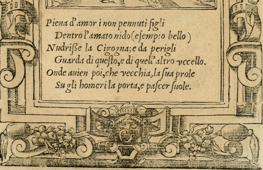 An illustration from Diverse imprese accommodate a diuerse moralità : con versi che i loro significati dichiarano : tratte da gli emblemi dell'Alciato, 1549, leaf 34