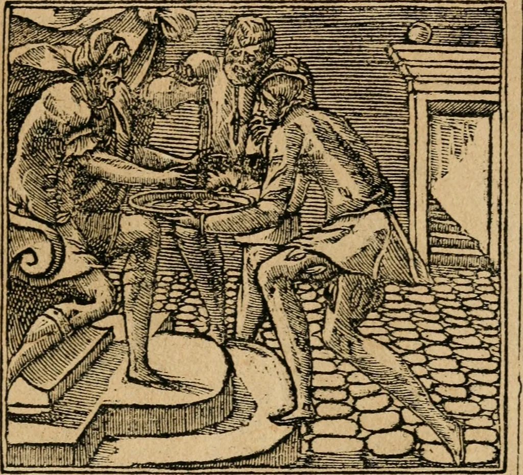An illustration from Diverse imprese accommodate a diuerse moralità : con versi che i loro significati dichiarano : tratte da gli emblemi dell'Alciato, 1549, leaf 35