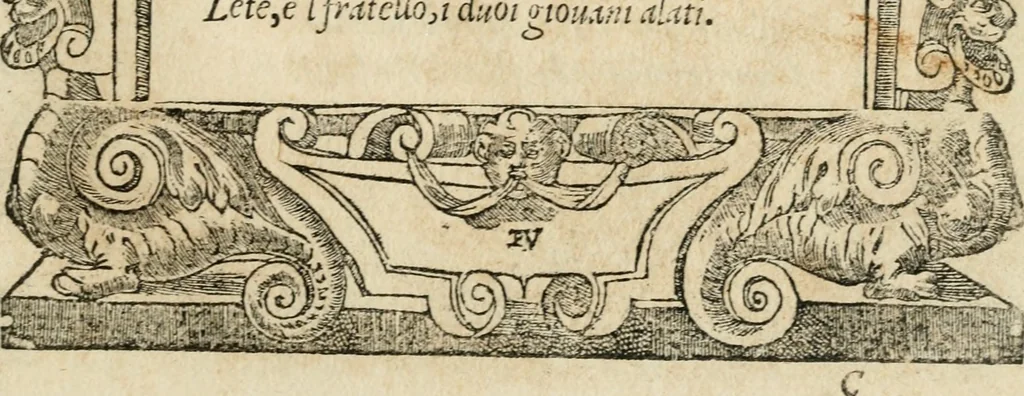 An illustration from Diverse imprese accommodate a diuerse moralità : con versi che i loro significati dichiarano : tratte da gli emblemi dell'Alciato, 1549, leaf 36