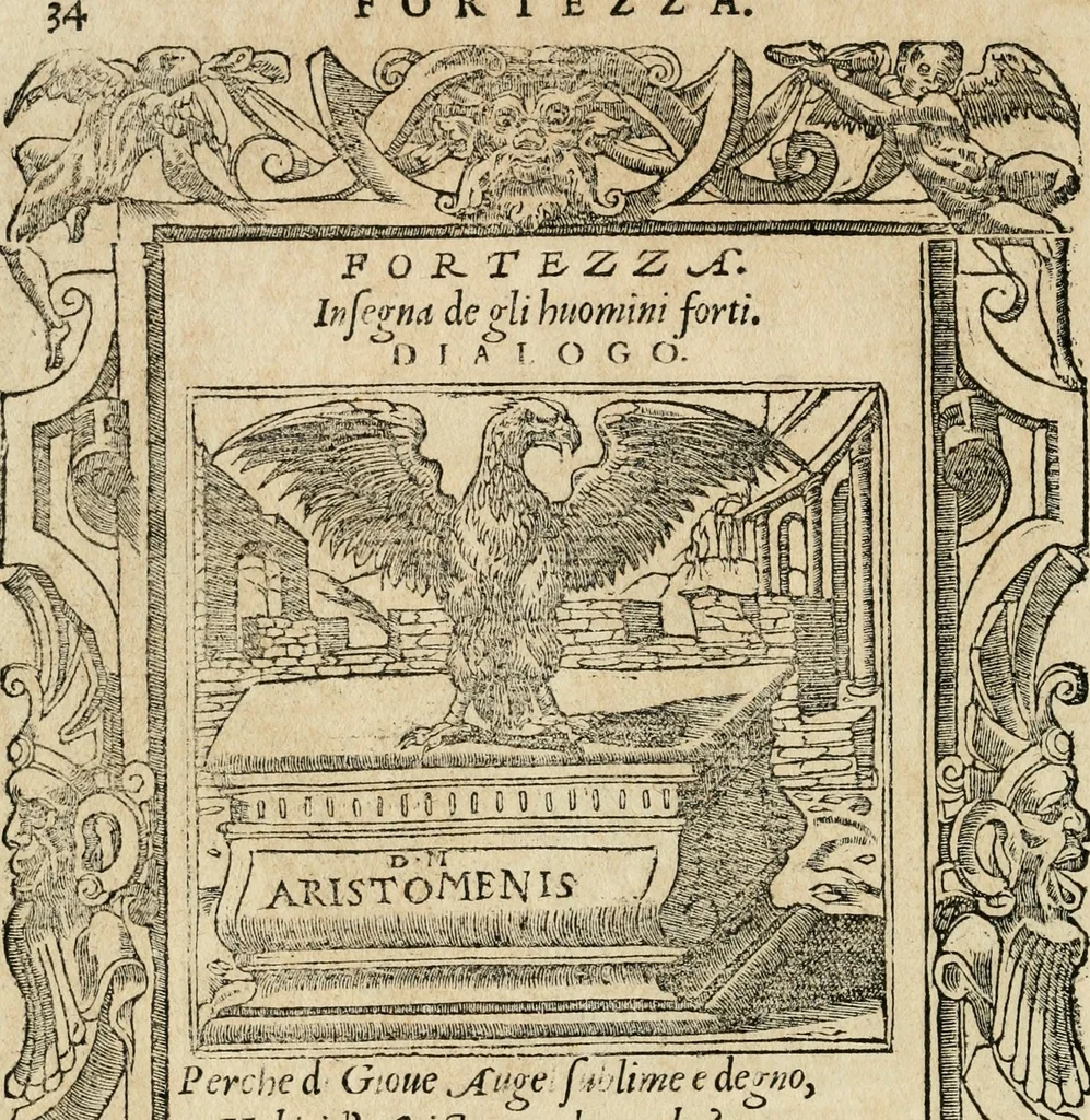 An illustration from Diverse imprese accommodate a diuerse moralità : con versi che i loro significati dichiarano : tratte da gli emblemi dell'Alciato, 1549, leaf 37