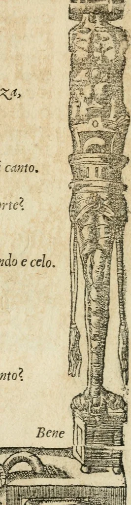 An illustration from Diverse imprese accommodate a diuerse moralità : con versi che i loro significati dichiarano : tratte da gli emblemi dell'Alciato, 1549, leaf 48