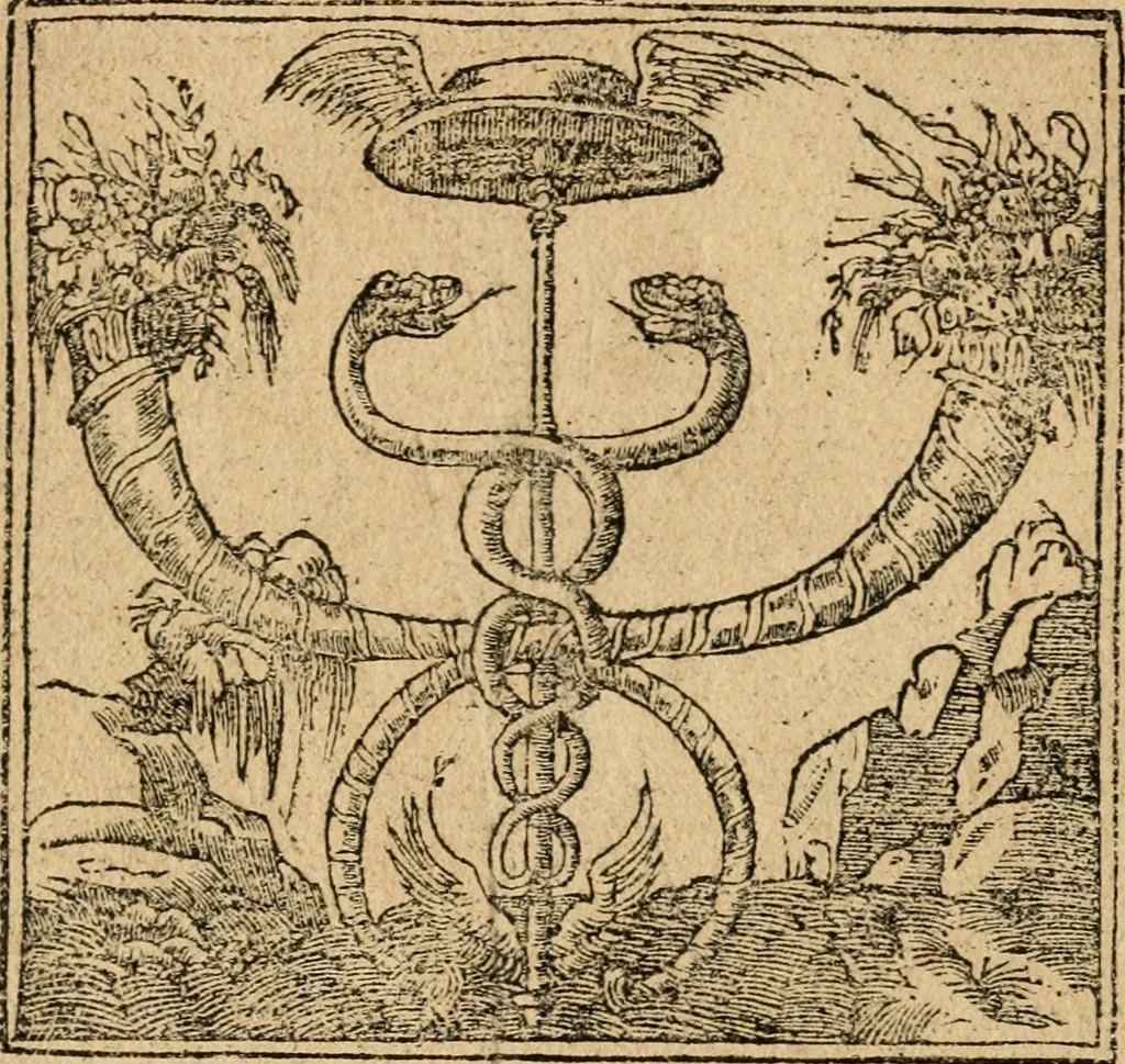 An illustration from Diverse imprese accommodate a diuerse moralità : con versi che i loro significati dichiarano : tratte da gli emblemi dell'Alciato, 1549, leaf 85