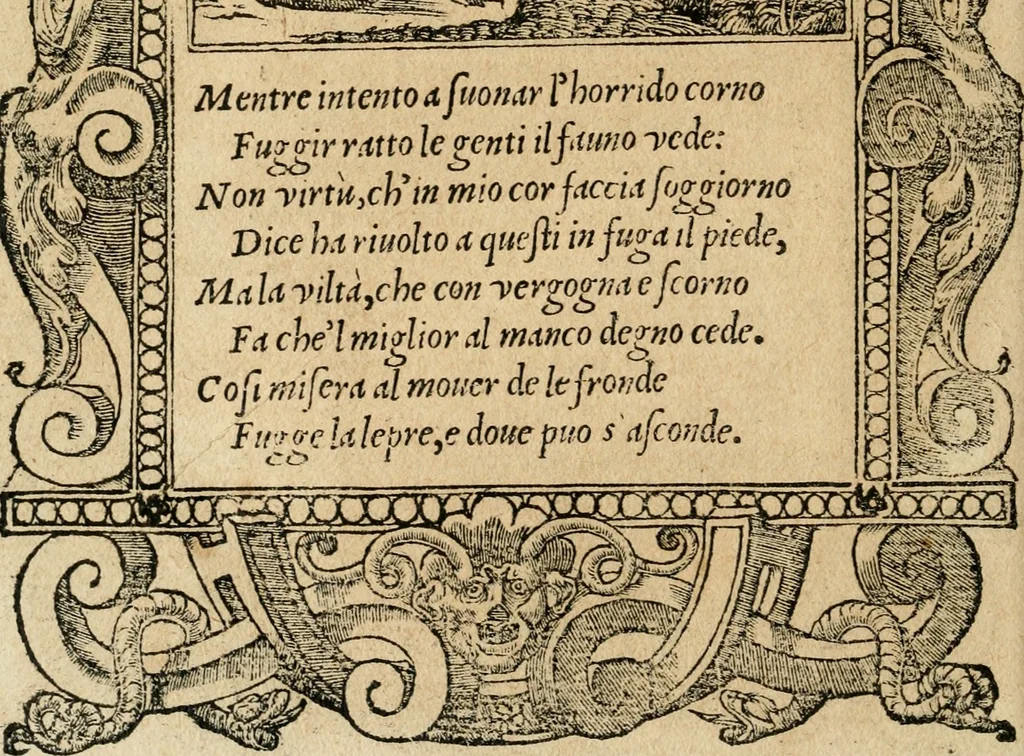An illustration from Diverse imprese accommodate a diuerse moralità : con versi che i loro significati dichiarano : tratte da gli emblemi dell'Alciato, 1549, leaf 89