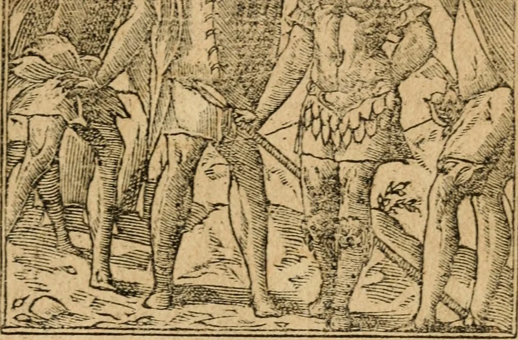 An illustration from Diverse imprese accommodate a diuerse moralità : con versi che i loro significati dichiarano : tratte da gli emblemi dell'Alciato, 1549, leaf 96