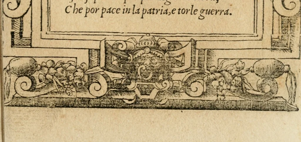 An illustration from Diverse imprese accommodate a diuerse moralità : con versi che i loro significati dichiarano : tratte da gli emblemi dell'Alciato, 1549, leaf 96