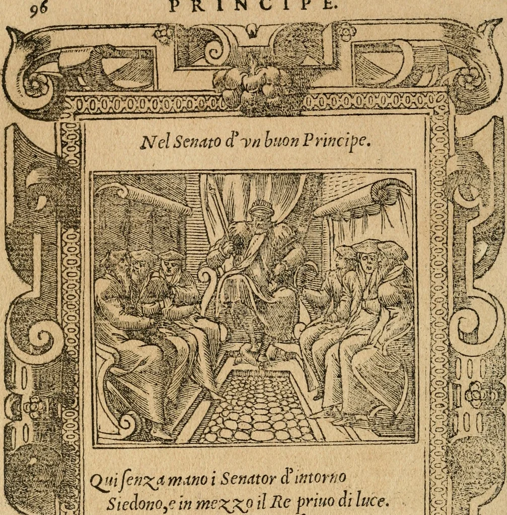 An illustration from Diverse imprese accommodate a diuerse moralità : con versi che i loro significati dichiarano : tratte da gli emblemi dell'Alciato, 1549, leaf 99