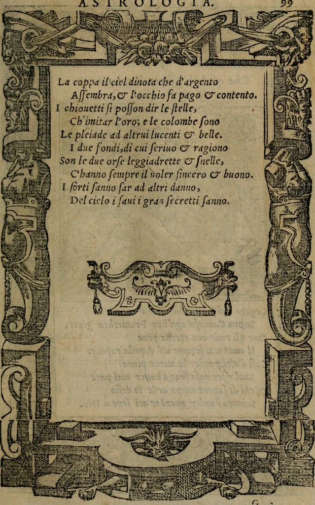 An illustration from Diverse imprese accomodate a diverse moralità, co versi che i loro significati dichiarano insieme con molte altre mella lingua italiana non piu tradotte, 1576, leaf 102
