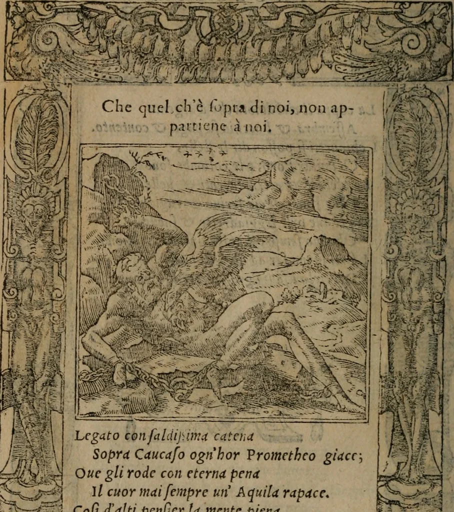 An illustration from Diverse imprese accomodate a diverse moralità, co versi che i loro significati dichiarano insieme con molte altre mella lingua italiana non piu tradotte, 1576, leaf 103