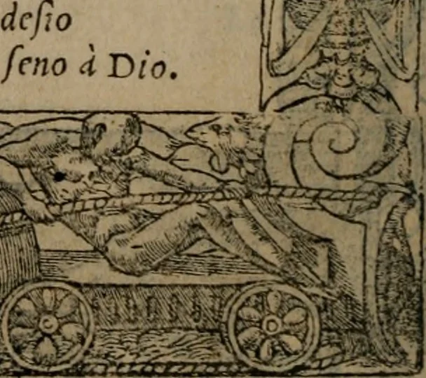 An illustration from Diverse imprese accomodate a diverse moralità, co versi che i loro significati dichiarano insieme con molte altre mella lingua italiana non piu tradotte, 1576, leaf 103