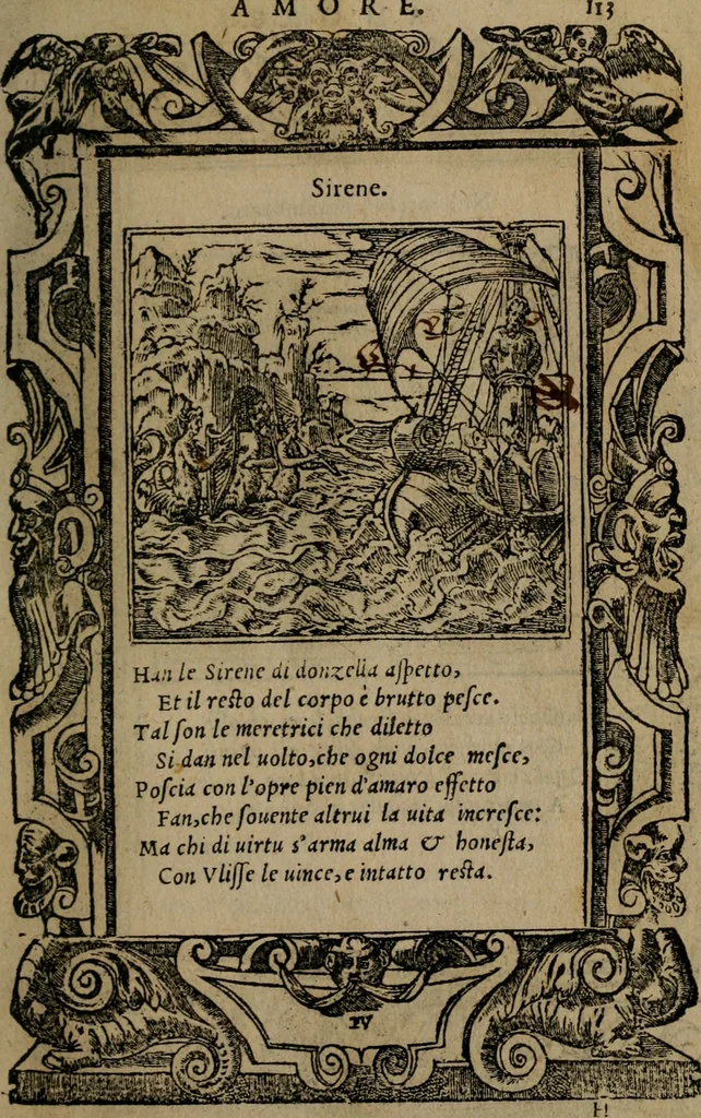 An illustration from Diverse imprese accomodate a diverse moralità, co versi che i loro significati dichiarano insieme con molte altre mella lingua italiana non piu tradotte, 1576, leaf 116