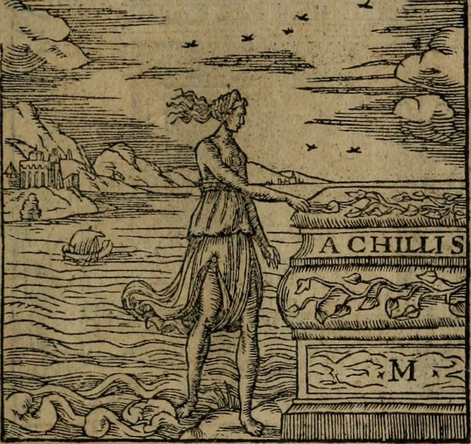 An illustration from Diverse imprese accomodate a diverse moralità, co versi che i loro significati dichiarano insieme con molte altre mella lingua italiana non piu tradotte, 1576, leaf 136
