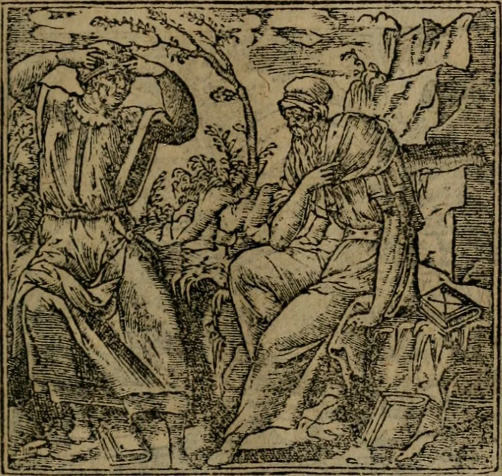 An illustration from Diverse imprese accomodate a diverse moralità, co versi che i loro significati dichiarano insieme con molte altre mella lingua italiana non piu tradotte, 1576, leaf 148