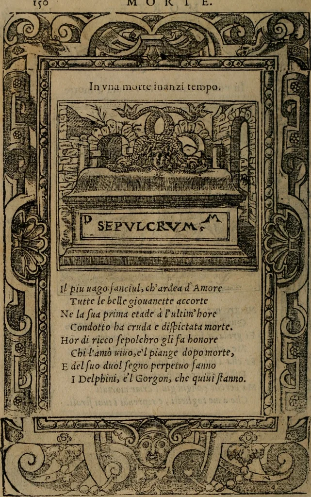 An illustration from Diverse imprese accomodate a diverse moralità, co versi che i loro significati dichiarano insieme con molte altre mella lingua italiana non piu tradotte, 1576, leaf 153