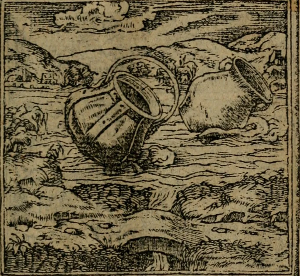 An illustration from Diverse imprese accomodate a diverse moralità, co versi che i loro significati dichiarano insieme con molte altre mella lingua italiana non piu tradotte, 1576, leaf 158