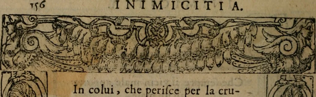 An illustration from Diverse imprese accomodate a diverse moralità, co versi che i loro significati dichiarano insieme con molte altre mella lingua italiana non piu tradotte, 1576, leaf 159