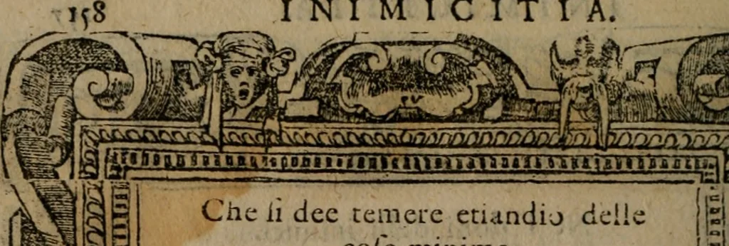 An illustration from Diverse imprese accomodate a diverse moralità, co versi che i loro significati dichiarano insieme con molte altre mella lingua italiana non piu tradotte, 1576, leaf 161