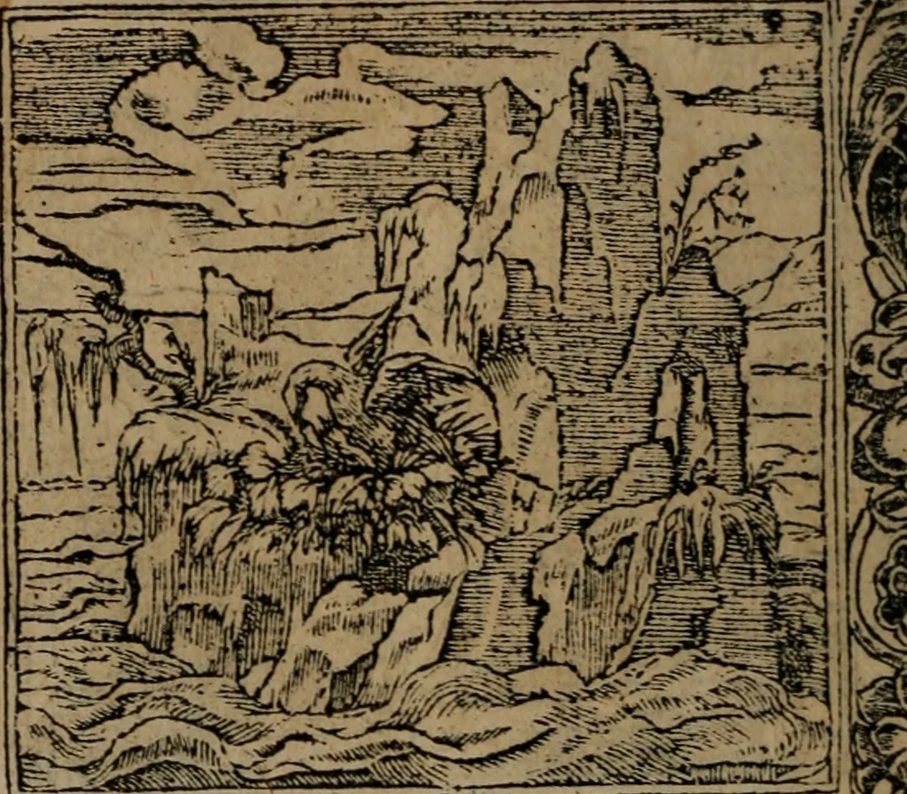 An illustration from Diverse imprese accomodate a diverse moralità, co versi che i loro significati dichiarano insieme con molte altre mella lingua italiana non piu tradotte, 1576, leaf 169