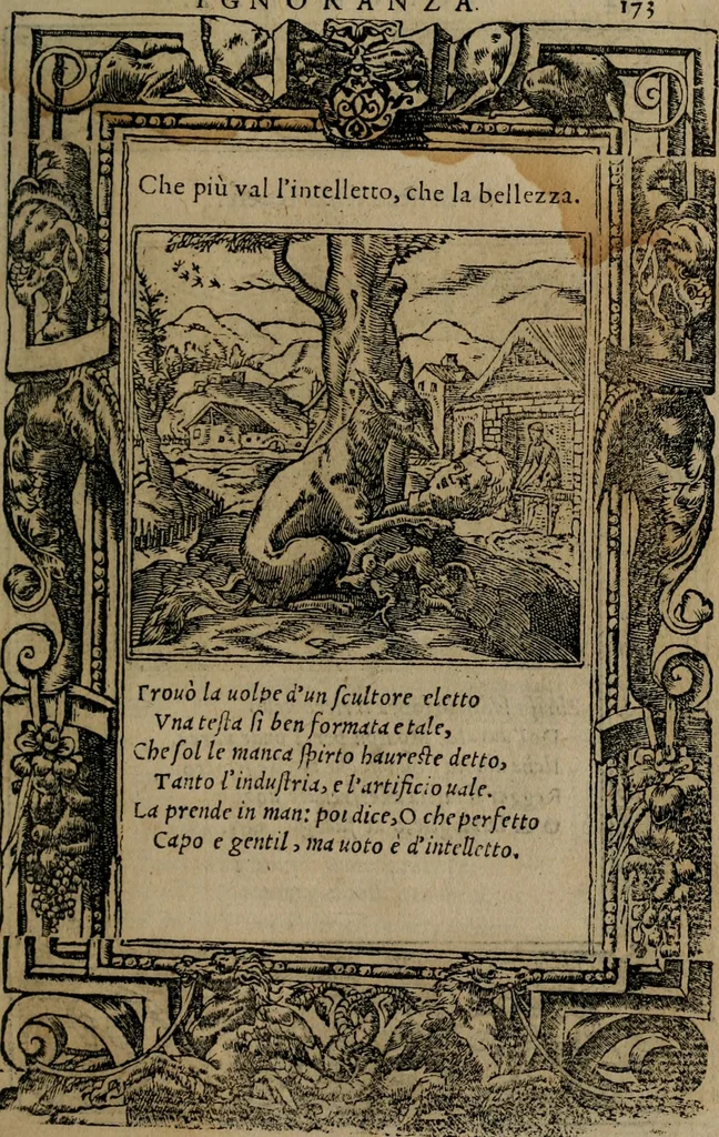 An illustration from Diverse imprese accomodate a diverse moralità, co versi che i loro significati dichiarano insieme con molte altre mella lingua italiana non piu tradotte, 1576, leaf 176