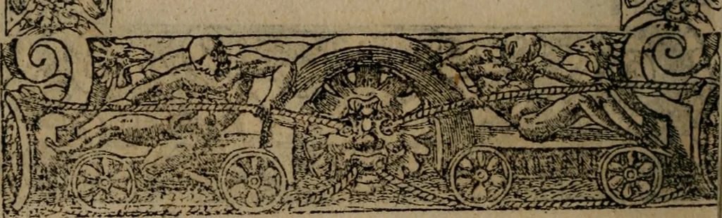An illustration from Diverse imprese accomodate a diverse moralità, co versi che i loro significati dichiarano insieme con molte altre mella lingua italiana non piu tradotte, 1576, leaf 181