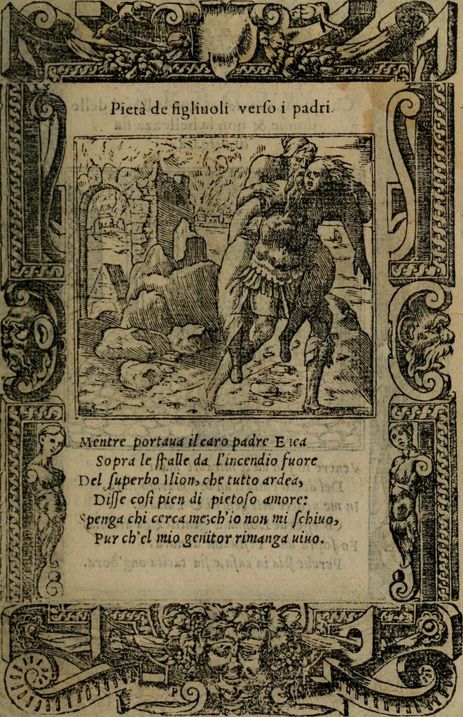 An illustration from Diverse imprese accomodate a diverse moralità, co versi che i loro significati dichiarano insieme con molte altre mella lingua italiana non piu tradotte, 1576, leaf 182