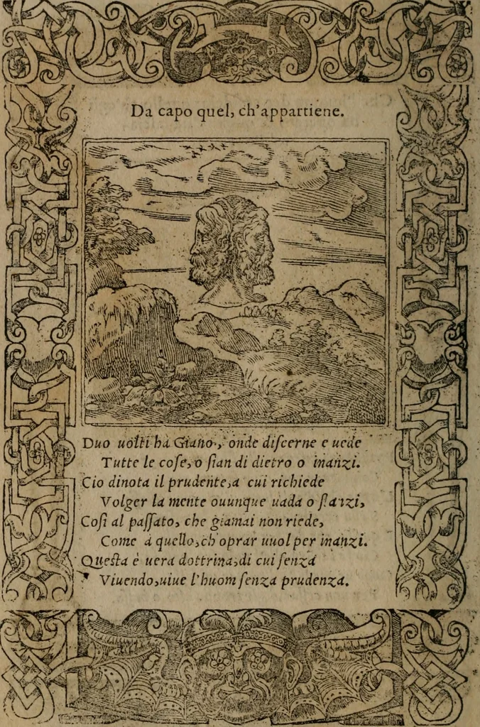 An illustration from Diverse imprese accomodate a diverse moralità, co versi che i loro significati dichiarano insieme con molte altre mella lingua italiana non piu tradotte, 1576, leaf 23