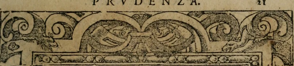 An illustration from Diverse imprese accomodate a diverse moralità, co versi che i loro significati dichiarano insieme con molte altre mella lingua italiana non piu tradotte, 1576, leaf 24