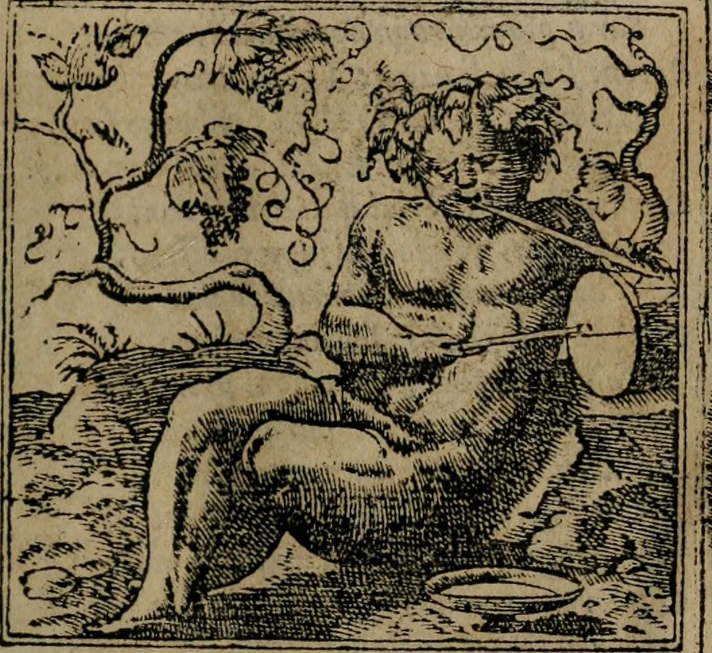 An illustration from Diverse imprese accomodate a diverse moralità, co versi che i loro significati dichiarano insieme con molte altre mella lingua italiana non piu tradotte, 1576, leaf 30